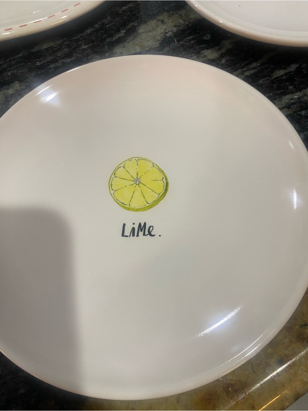 Rae Dunn Ceramic Plates - Picture 4 of 6